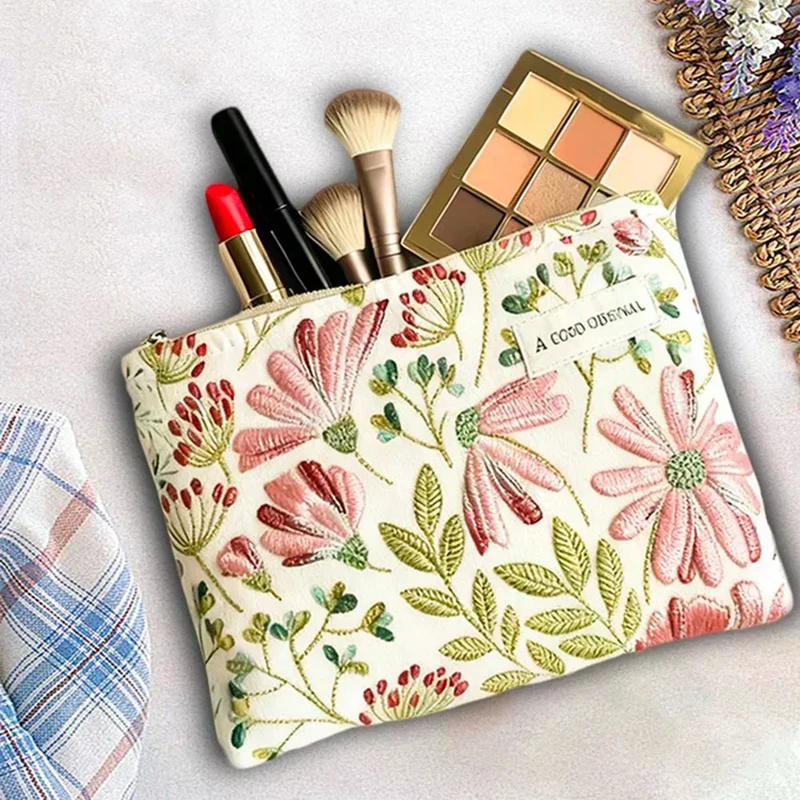 Women's Large Travel Cosmetic Bag Portable Skincare Product Organizer Travel Toiletry Bag