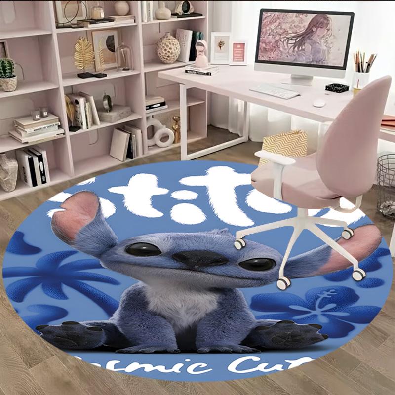 1pc S-Stitch17 Carpet, Round Rug, Comfortable, Suitable for Entryways, Living Rooms, Office, And Bedrooms, Christmas Decoration