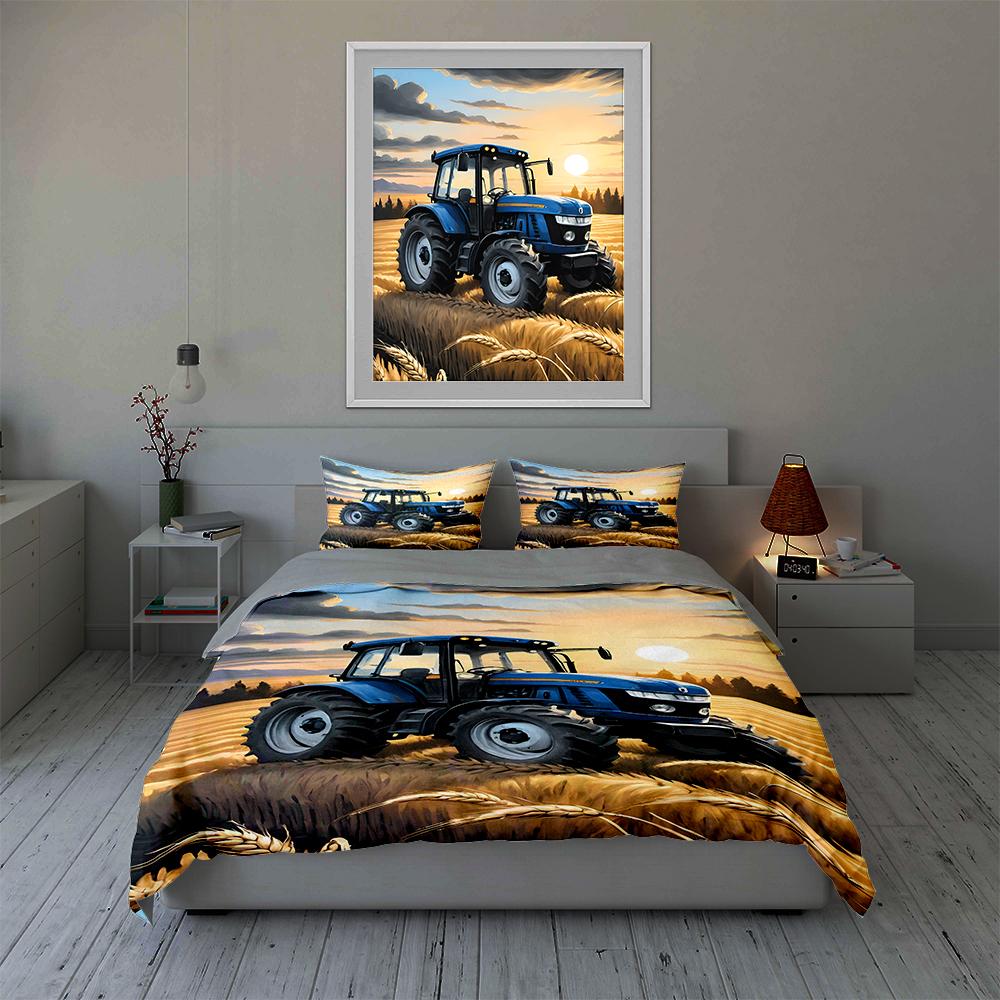 Golden Wheat Field Bedding Duvet Cover Sets Duvet Covers Pillowcases Gifts (1 * Duvet Cover 2 * Pillowcases, Without Duvet Insert)