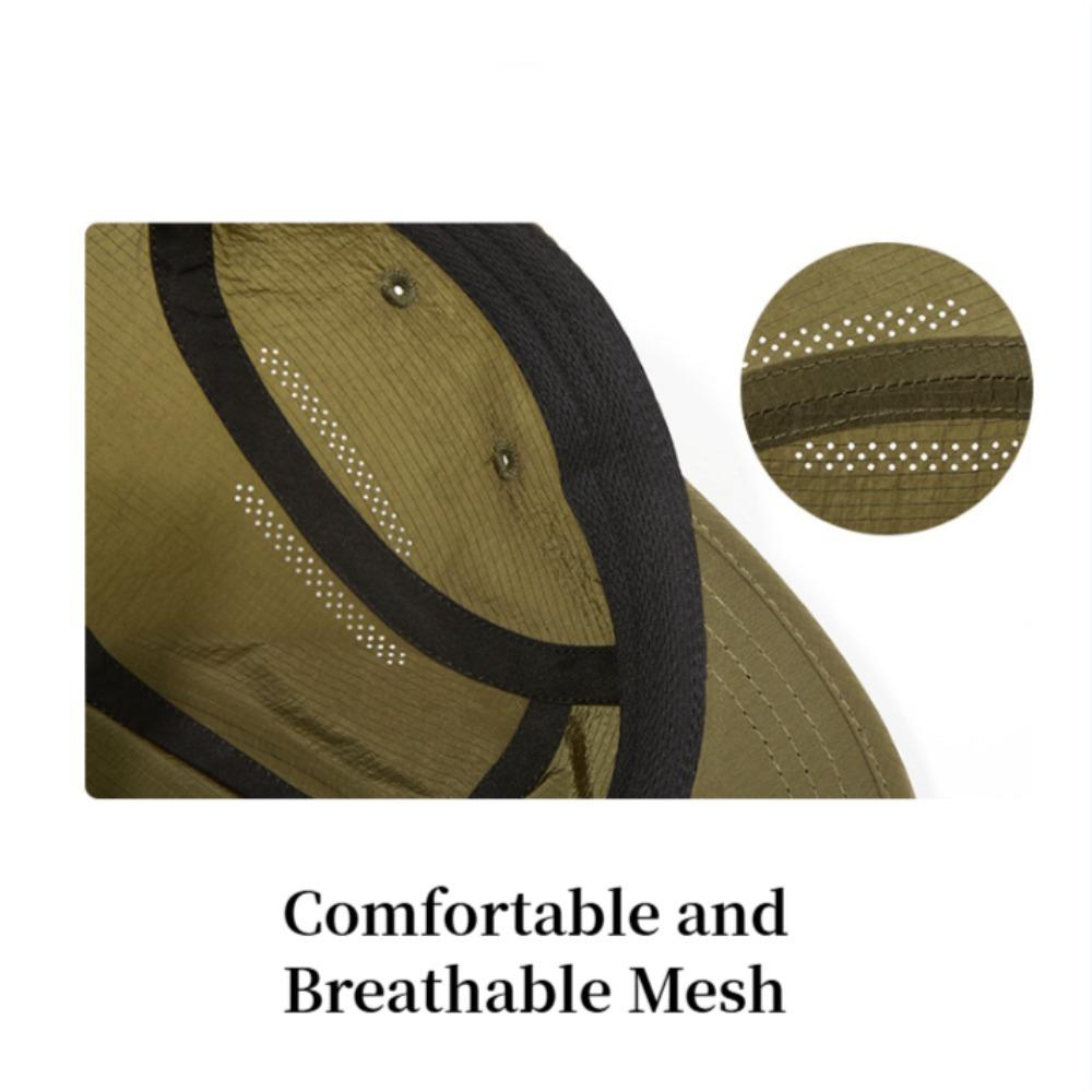 Wasserdichte Netz-Baseballkappe mit flachem Schirm für Herren und Damen, geeignet für Outdoor-Sportarten, Laufen, Radfahren, Golf und Freizeit