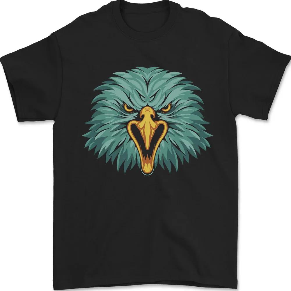 An Eagle Head Mens Tshirt 100% Cotton tops Unisex Summer ... XL