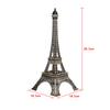 Bronze Tone Paris Eiffel Tower Figurine Statue Vintage Alloy Model Decor 25CM