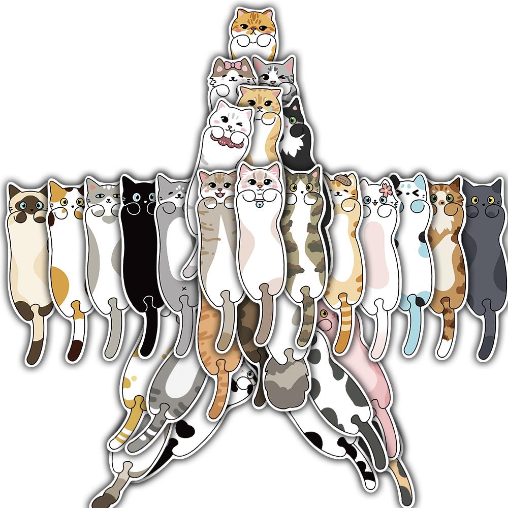 

30PCS Read The Cat bookmark Nostalgia Laptop Office Reading Luggage Graffiti Skateboard Creative Art Picture Bookmarks