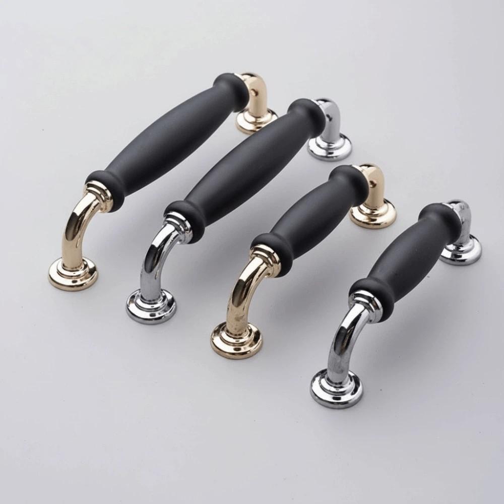 Black Door Handle Single Hole Cabinet Handle Hardware Wardrobe Handle  Wardrobe