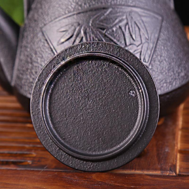 800ml Japanese-style Cast Iron Teapot with Filter and Copper Lid