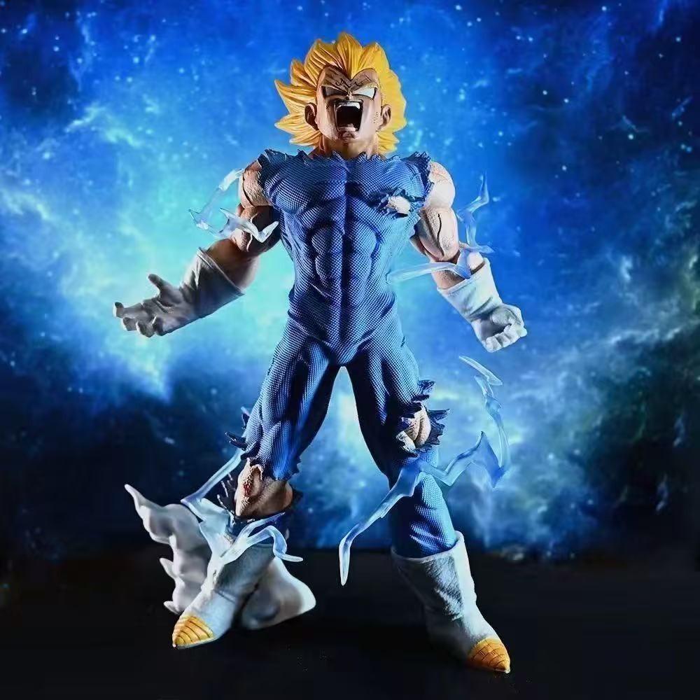 Dragon Ball Hell Vegeta Light Sphere Vegeta Teleportation Sitting Pearl Battle Suit Figure Model GK