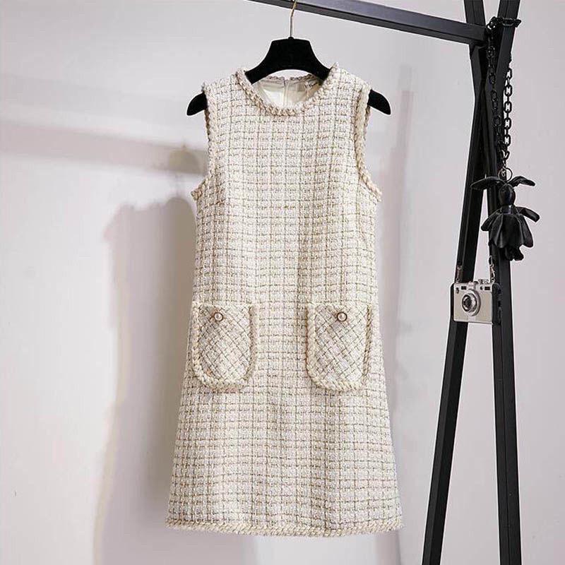 Wool Vest Dress Set for Women – Autumn/Winter 2025 Fashion, Elegant Two-Piece with Fragrant Style