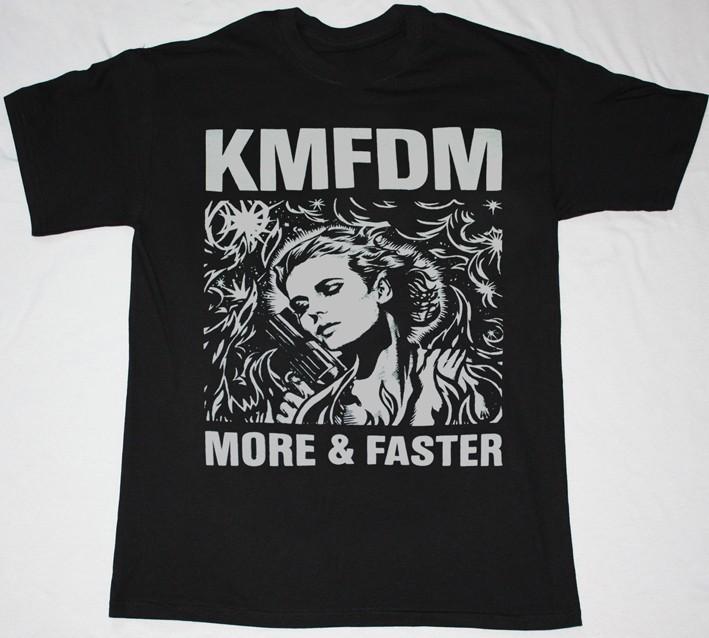 

Vintage KMFDM BAND MORE & FASTER Cotton Black All Size Unisex T-Shirt XL