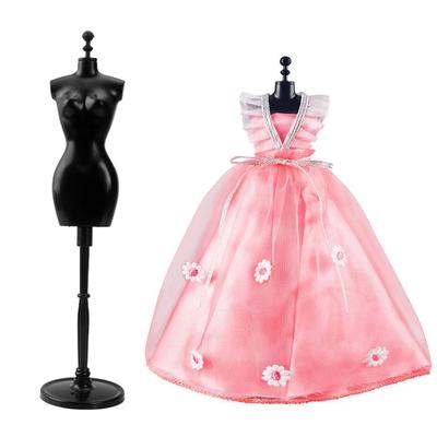 Plastic Doll Dress Stand Perfect Dolls Display Stand Display Holder Doll Dress Rack for Doll Dresses and Wedding Gowns