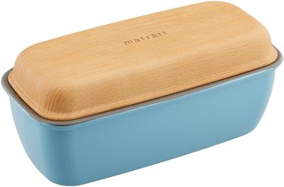 Showa Matratt Lancheira 1 Retangular Longa Emarie com Feito no Japão 4979438 Caixa, Camada, Lanche, Azul, Seguro para Microondas/Lava-louças, 490ml, Núcleo, Homens, Mulheres,