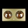 Gold Light Bulb Bathroom Heater - Warm Ceiling Fixture for Home