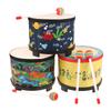 8 Inch Floor Drum With 2 Drum Mallets Preschool Toys Beat Instrument Ground Drum Percussion For Kids Christmas Birthday Gift