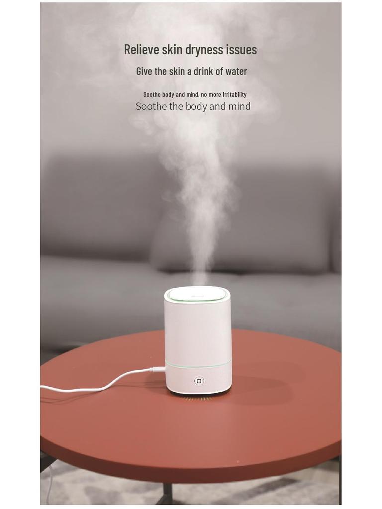 Wood Grain Aroma Diffuser: Ultrasonic Humidifier with 7-Color LED for Home & Car