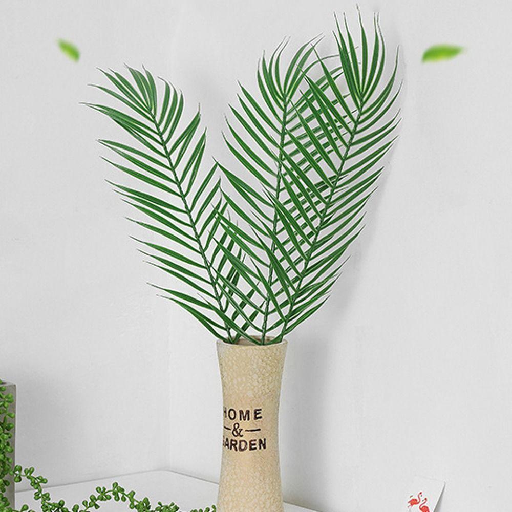 5pcs DIY Fake Tropical Palm Leaves Large Large Palm Leaves  Office Decor