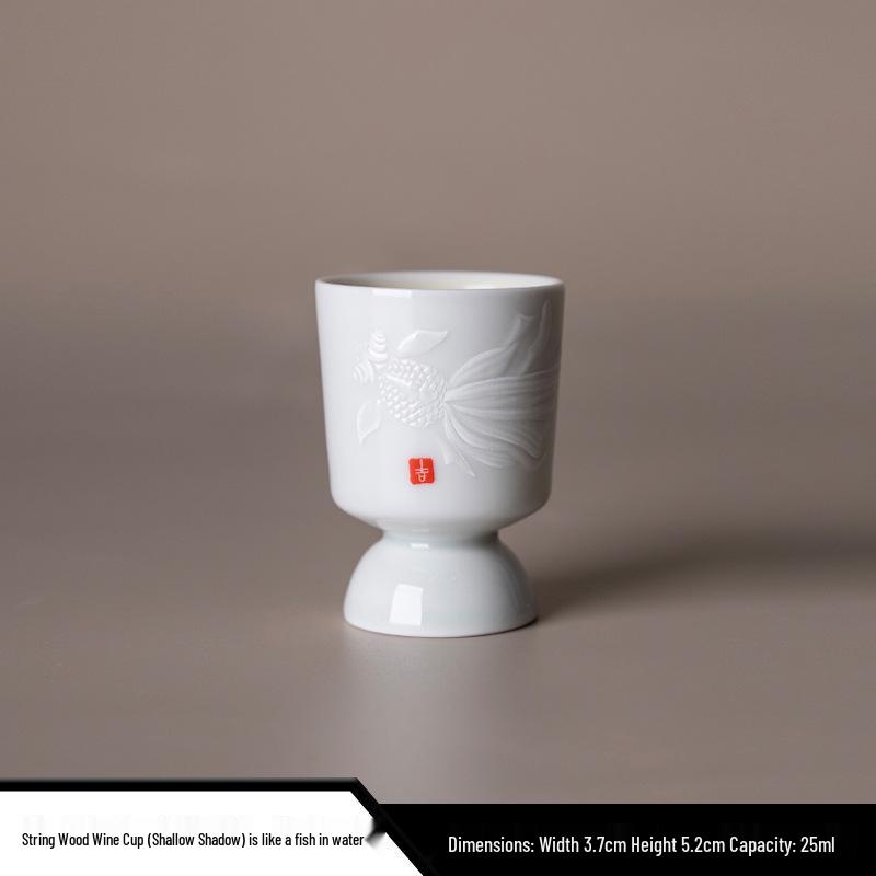 Colorful Glazed Ceramic Baijiu Cups: Creative One-Sip Toast Glasses for Home Use.
