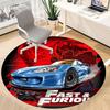 1pc Fast Fusion Office Round Area Rug, Indoor Mat Suitable For Office,Bedroom Living Room Home Decor, Room Deco A0926114
