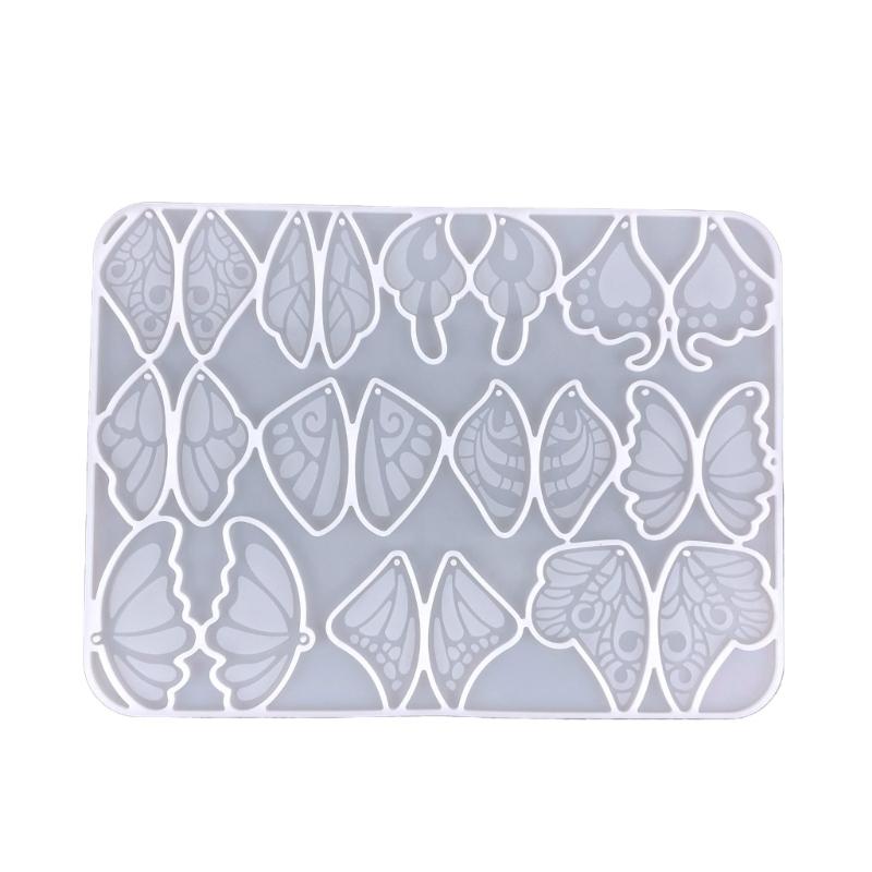 Earring Pendant Resin Molds Silicone Mold Butterfly Pendants Epoxy Crafts Jewelry Making Casting Mould Keychain Molds