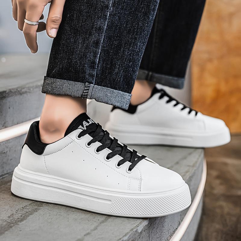 Spring breathable casual board shoes niche original student thick-soled heightening tide shoes