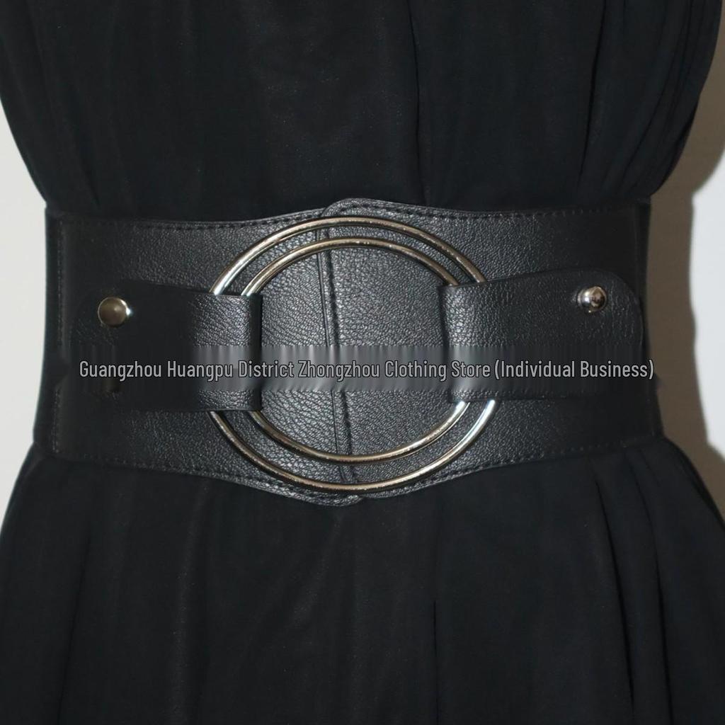 Women's Wide Elastic Waist Belt - Versatile Decorative Fashion Accessory for Skirts, Coats, Sweaters, and Suits.