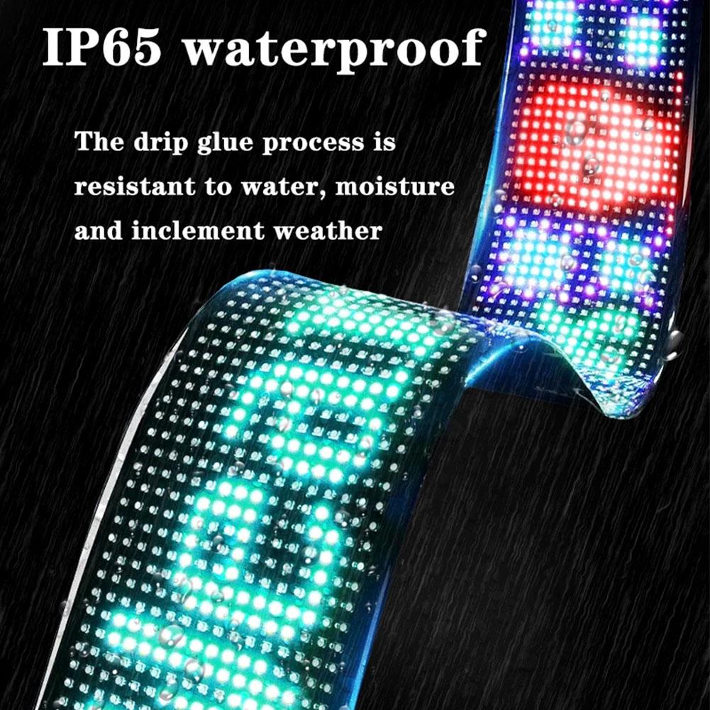 Auto LED Matrix Pixel Panel DIY RGB Beleuchtung Graffiti Scrolling Text Board Windschutzscheibe Werbung Bildschirm Bluetooth APP Steuerung
