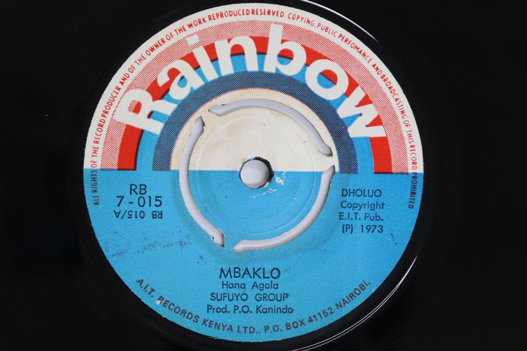 7inch Record SUFUYO GROUP - Mbaklo / Ollo Ochanda RB7015 RAINBOW Kenya World Music Used