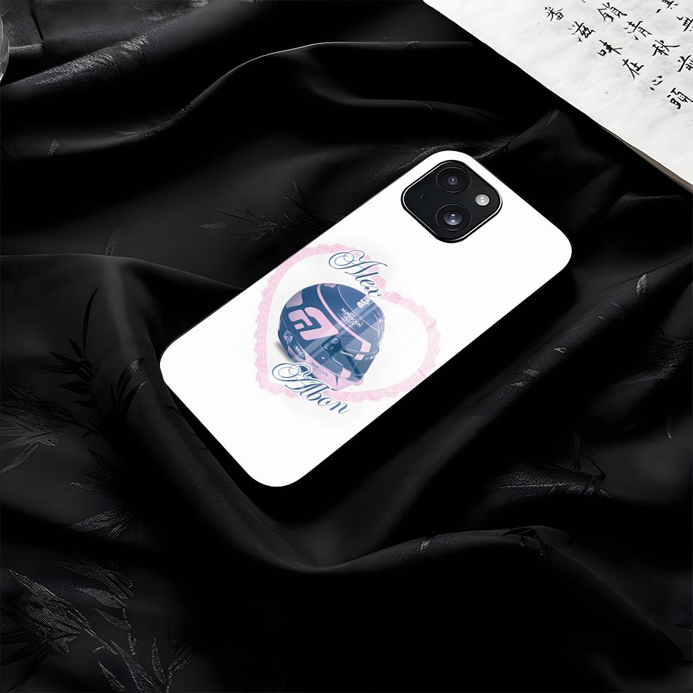 A-Alex-ES A-AlbonS 23 Phone Case For IPhone 17 Pro Max 16 15 14 Pro Max 13 11 Plus Glass Cover