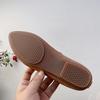 2025 New Spring Large Size Retro Pointed Soft Leather Casual Short Boots Women's Solid Color Foot Cover Women's Casual Lazy Shoes