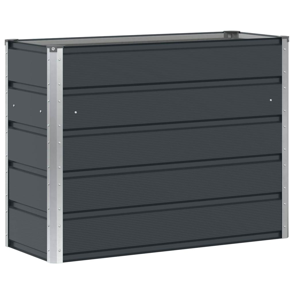 Planter Anthracite 100 X 40 X 75 Cm Steel