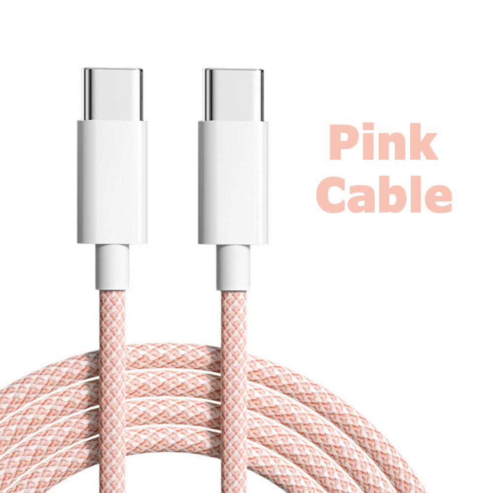 Cablu de încărcare rapid USB-C original pentru Apple iPhone15ProMax 15Pro 15Puls PD 60W USB-C țesut Accesorii pentru linia de date de încărcare pentru iPhone 15 Cap încărcător