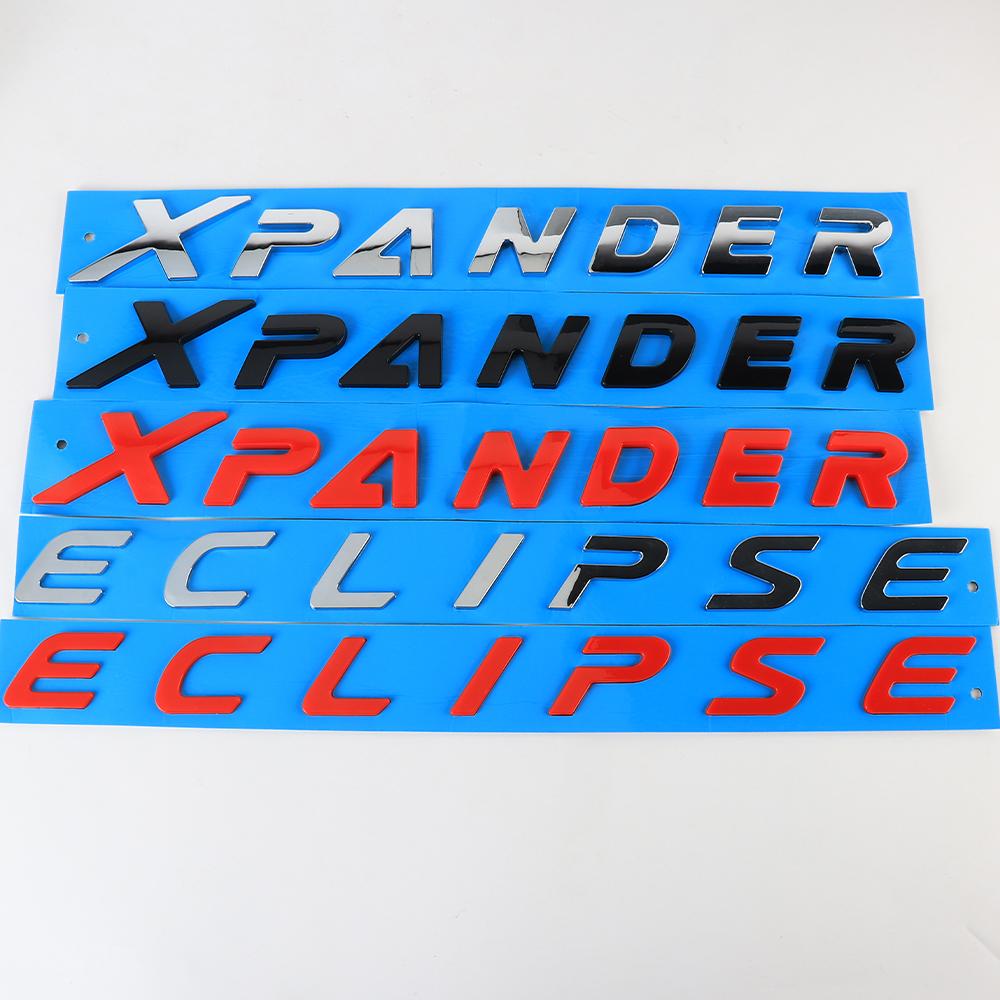 uldf10 Car Front Grill Emblem Rear Trunk Badge Sticker For Mitsubishi Space Star Eclipse Cross ASX Xl Lancer 9 Galant Ralliart Xpander