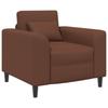 Armchair Brown Faux Leather