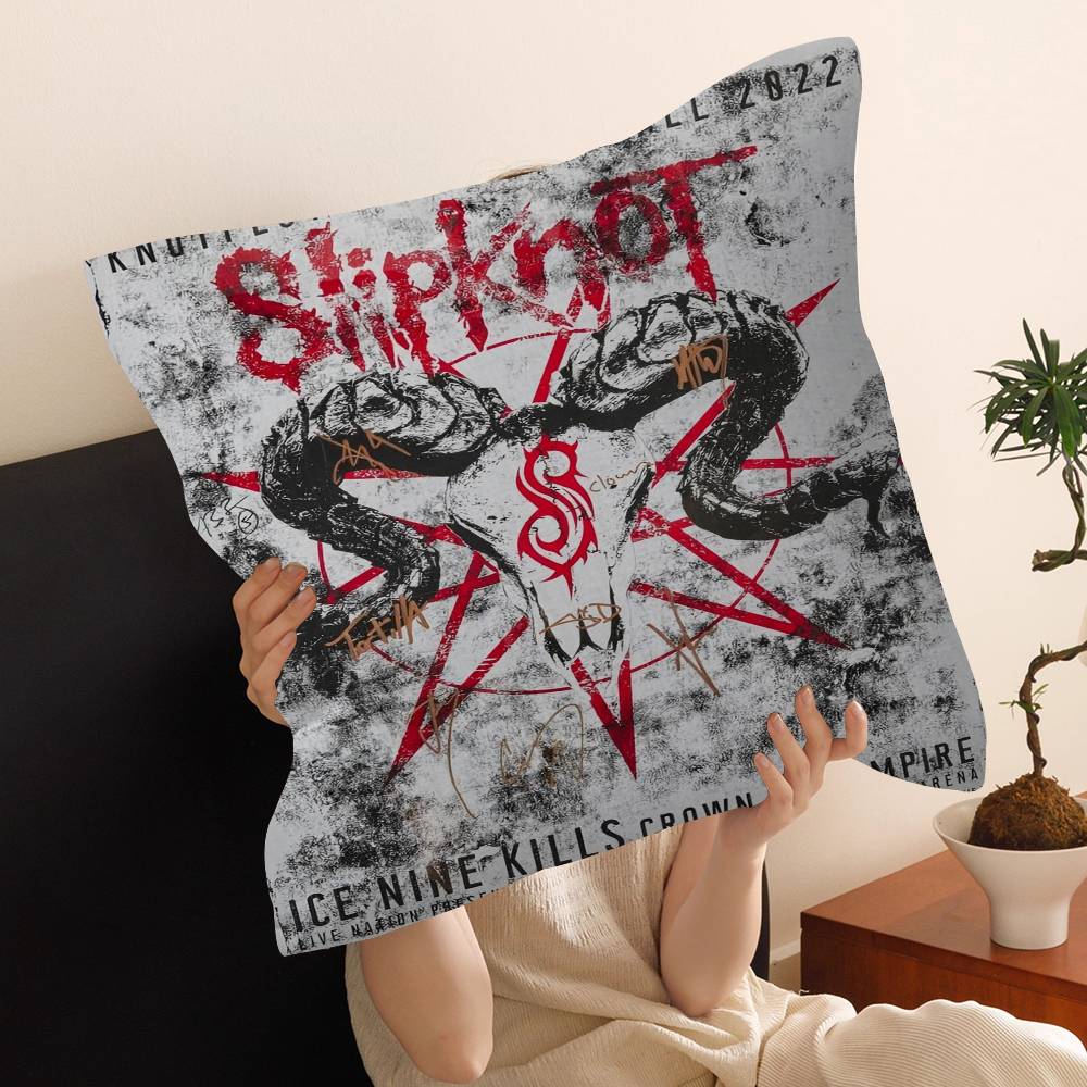 Heavy Metal Band Rap-Metal Music S-Slipknot Pillow Cover Design Cushion Cover Decor Holiday Decorati