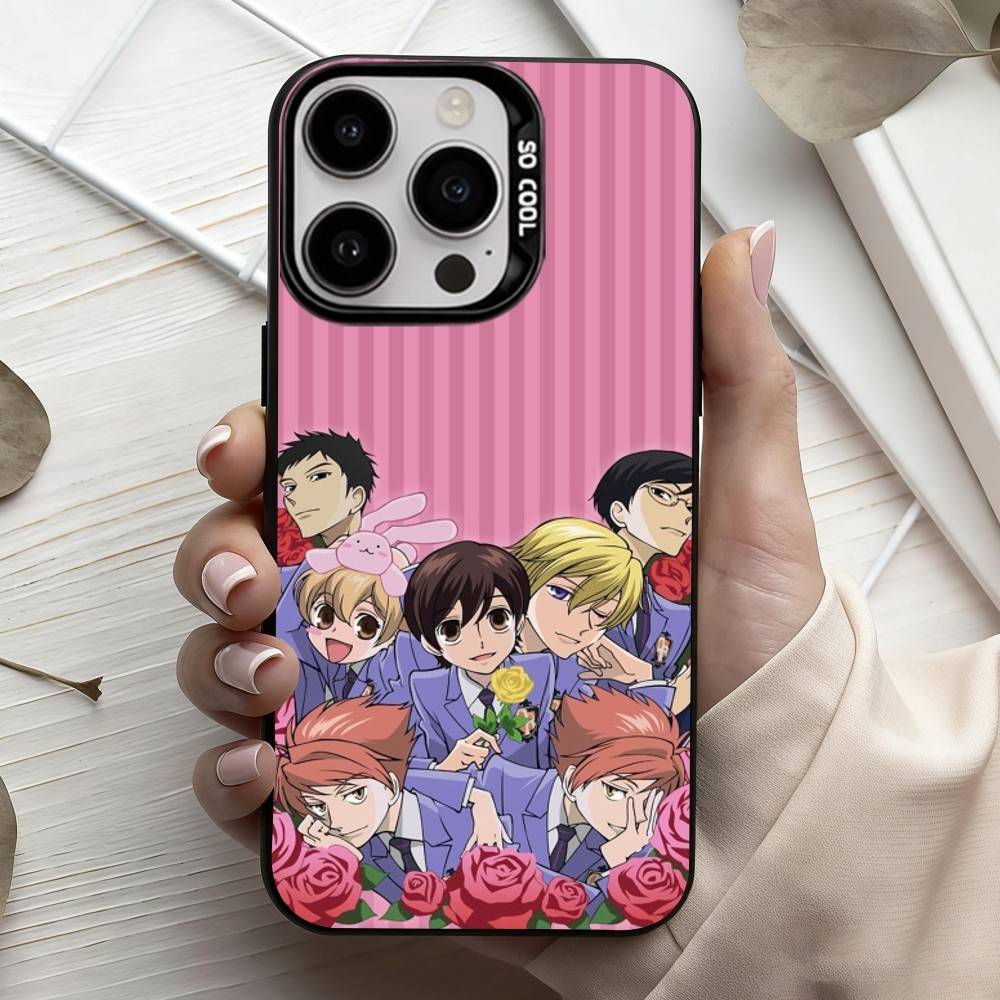 O-Ouran High School host Club  Phone Case For iPhone17,16,15,14,13,12,11 Plus,Pro Max Candy Silver Plated Inside Cover