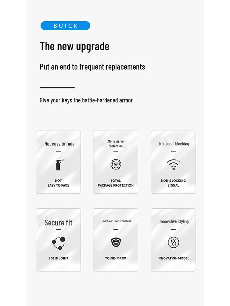 Buick Envision Key Case: Full Wrap Metal Protective Shell for Enclave, Regal, and LaCrosse Keychains
