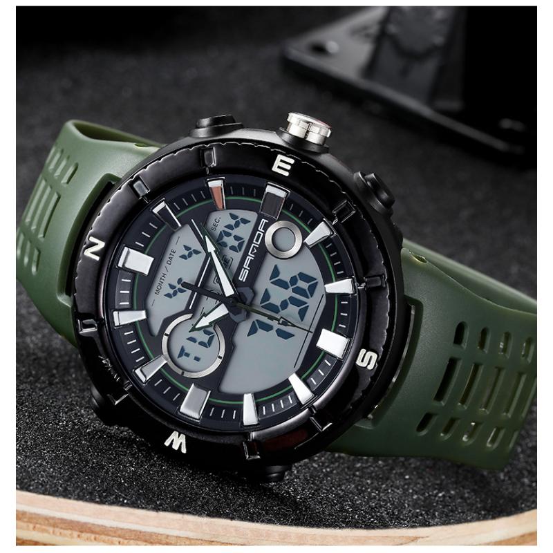 

Годинник SANDA Чоловічі трендові електронні годинники Студентські водонепроникні кварцові модні годинники Time Concept Той самий спортивний чоловічий годинник