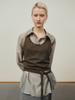 Reply Wool Halter Wrap Vest_Khaki