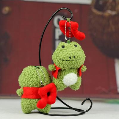 10CM Red Note Green Frog Plush Toy Stuffed 1Pcs Holiday Gift Animal Cheap Gift