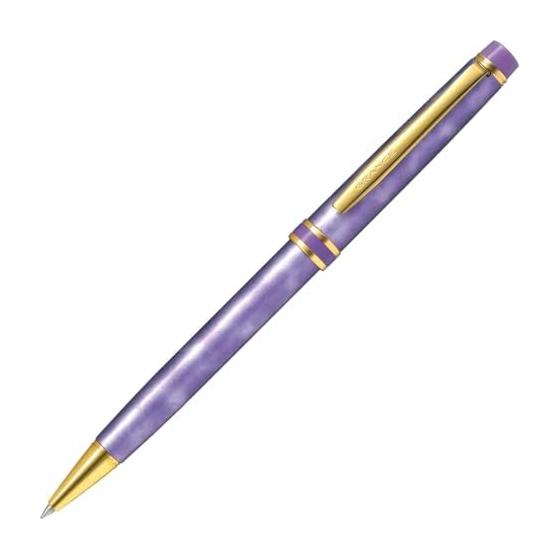 PILOT Grance Ballpoint Pen BGRC-1MR-MAV Marble Violet Fine 0.7mm Ball, Twist Retractable, Black Acro Ink