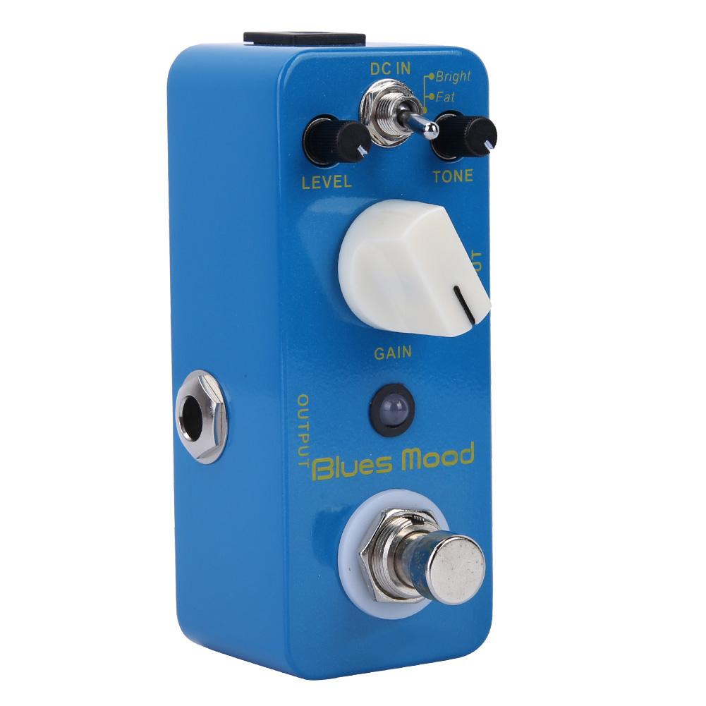 Blues Style Overdrive Guitar Effect Pedal 2 Modes(Bright Fat) True Bypass Full Metal Shell