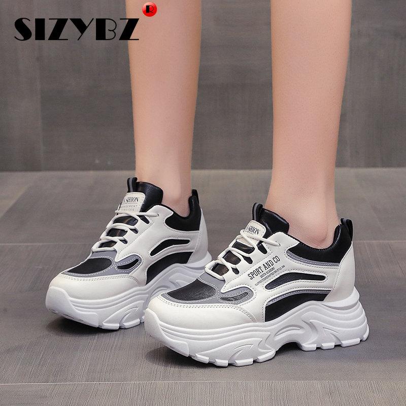 

New Summer Shoes Woman Sneakers Flat with Casual Student Shoes Thick Bottom Sneakers Comfortable Breathable Platform Shoes