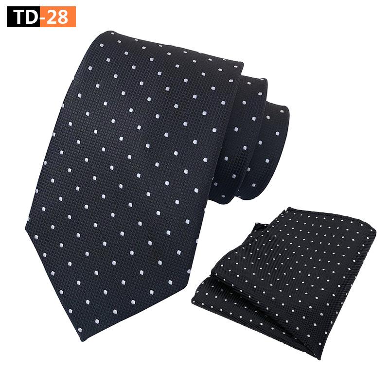 

Костюм в горошек Элегантный атмосферный костюм с галстуком и карманом, полотенцем