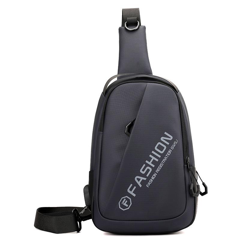 Multifunctional Men's Chest Bag Large Capacity Sports Crossbody Bag Shoulder Bag