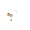 Nordic Abstract Metal Sculpture Figurine Ornament for Table Party Home Miniature Dollhouse Round