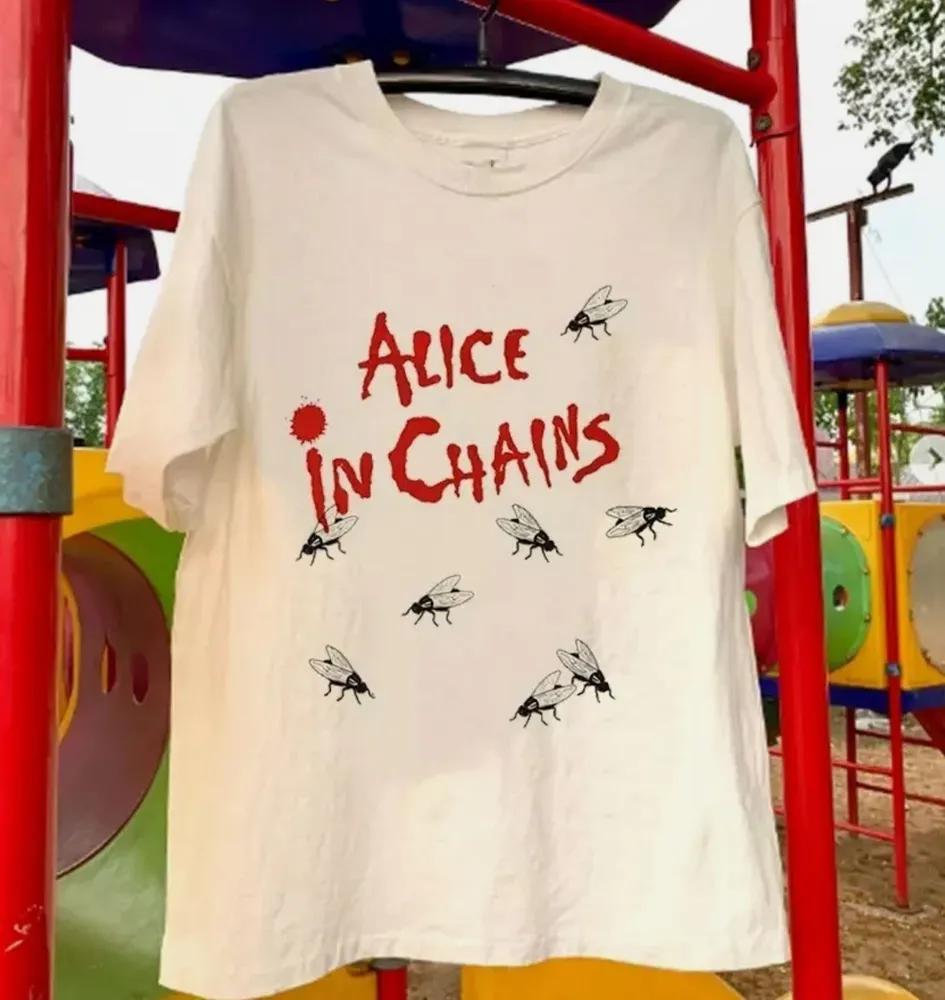 Unisex Short Sleeve Crew Neck Cotton T Shirt Alice In Chains Jar Of Flies XXXXL