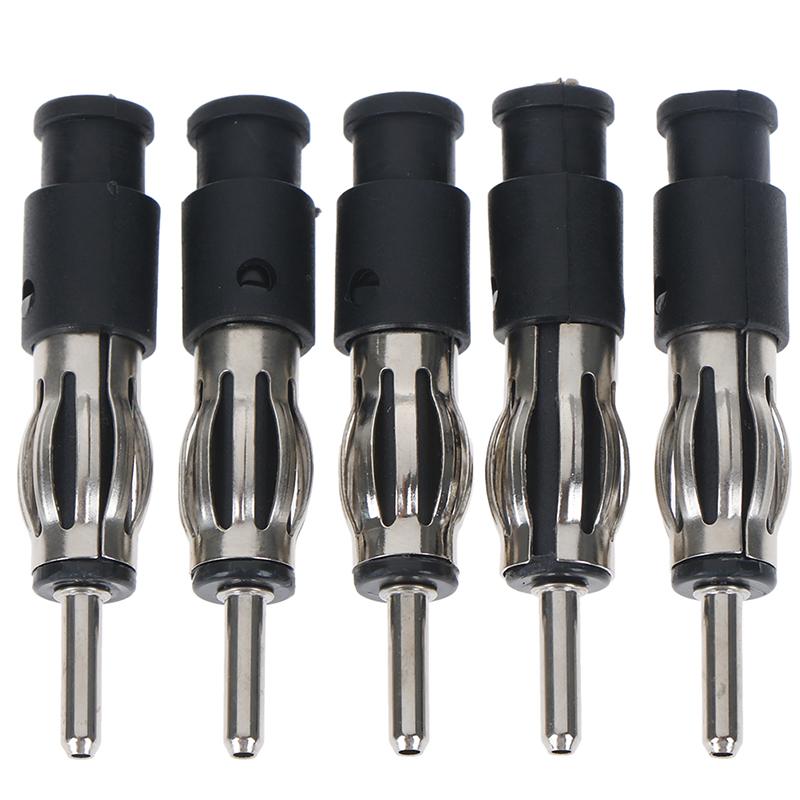 5-Piece Car CD Radio Male Aerial Antenna Plug Adapter Featuring A Plastic Connector Handle