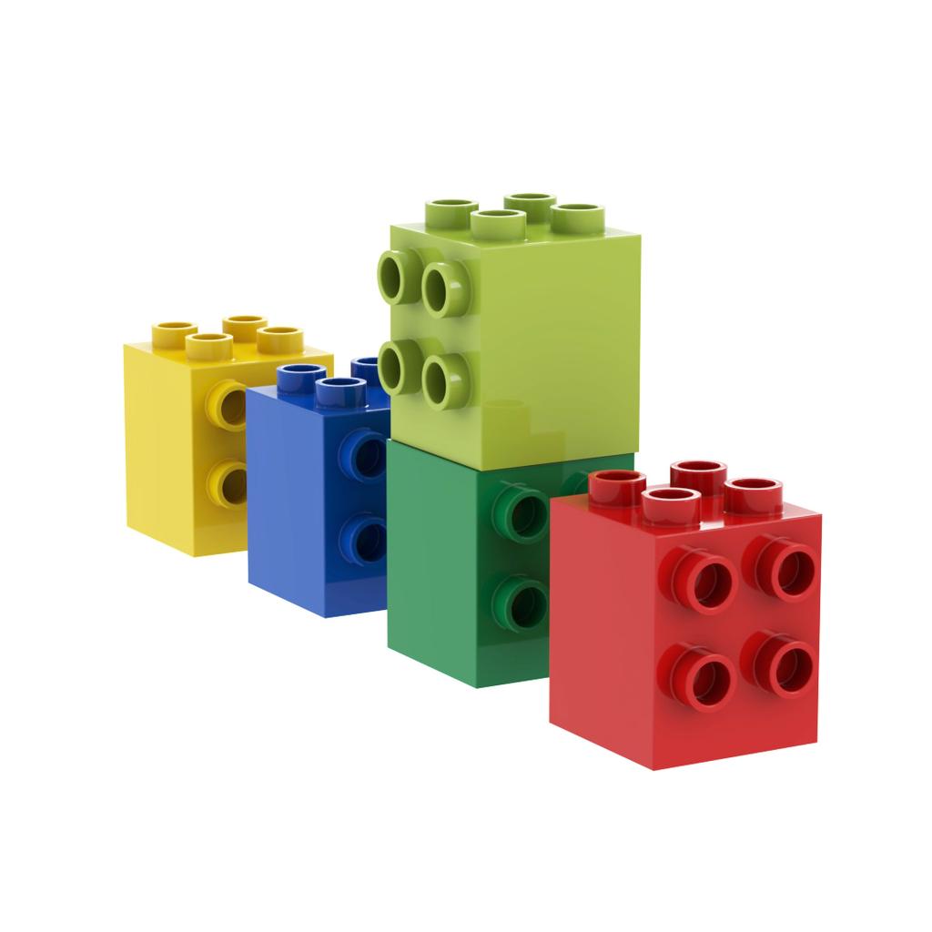 Large Particle Brick Building Blocks 2x4 Random Color Toys Kids Baby Creative Large Particle DIY MOC