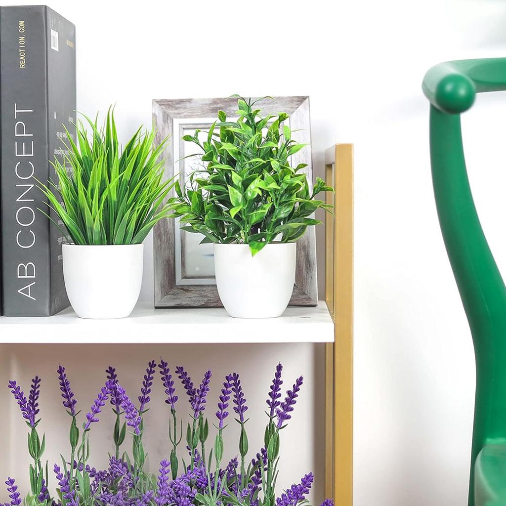 Artificial Plant Potted Lavender Potted Home Decoration Small Round Pot Fresh Green Life