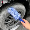 Car Wash Wheels Brush Auto Detailing Non-Slip Handle Microfiber Plush Spokes Brush Cleaning Hub Rims Car Cleaning Accessories
