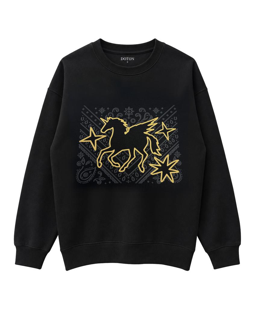 DOTON Pegasus Flight Sweatshirt (Black)