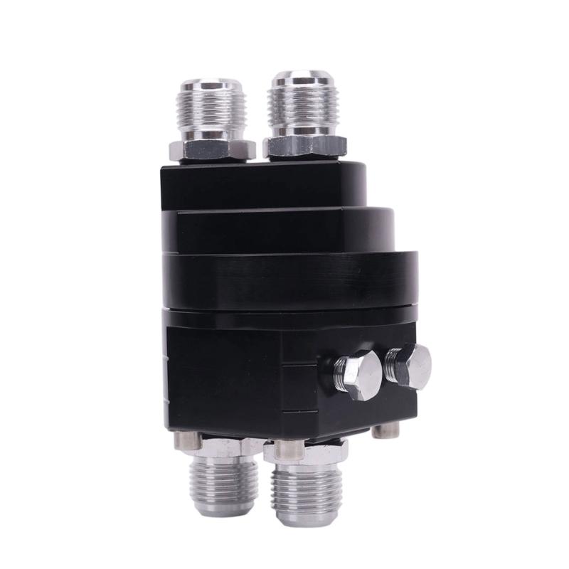 2 in 1 Car Oils Filter Relocation Adapter with Split Structure and Aluminum Alloy Body for Multiple Vehicle Oil Pressure Check Connections